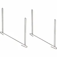 BUYERS PRODUCTS Anti-Sail Bracket: Steel, 25 1/8 in Overall Wd, 21 in Overall Ht, 2 PK (MPN B2436ASBC)