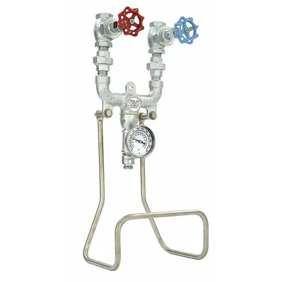 LEONARD VALVE Hose Station: 6 gpm Max. Flow Rate, 3/4 in, FNPT x MGHT, 25 in Overall Ht - Hose Stations