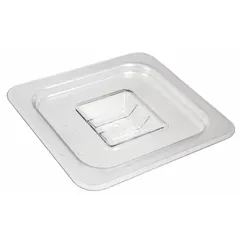 This solid pan cover is designed for ninth-size steam table pans, providing a secure fit to retain heat and prevent contamination. NSF certified for food safety and dishwasher safe for easy cleaning. Overall depth of 1/2 inch.