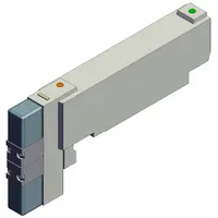 Solenoid Valve: Double Solenoid, Five-Way / Three-Position, 15.77 scfm Flow Rate - Max, Plug-In (MPN VQC2300N-51)