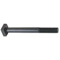 Steel square-head T-bolt designed for 5/8 in T-slots. Features a 5/8"-11 threaded shank with 6 in length. Used to secure workpieces or fixtures in T-slotted tables for machining and industrial clamping applications.