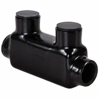 POLARIS Multitap Connector: 2 Port, In-Line Entry, 6 AWG – 600 kcmil Wire Size, Black (MPN ISR-600B)