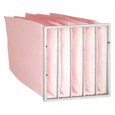 OEM Pocket Air Filter: 20 in x 20 in x 22 in, MERV 13, Pink, Synthetic - MERV 13 Pocket Air Filters