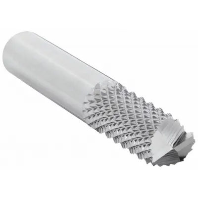 OSG Solid Router Bit: Diamond Cut, Drill Point, 1/2" Cut Dia, 1" LOC (MPN 640-5004) - Diamond-Pattern Router Bits for Composites