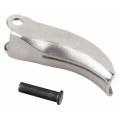 Rivet-style trigger replacement part for air guns. Overall length of 2 5/16 inches. Used to restore trigger mechanism on compatible air gun models in industrial blow-off, cleaning, and material-handling applications.