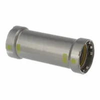 VIEGA MEGAPRESS Crimp Coupling Fitting: 1 1/4 in Pipe x 1 1/4 in Pipe Size, Press-fit x Press-fit (MPN 25086)
