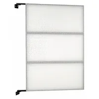 XTRAWALL Pegboard Swing Panel: Round, 1/4 in Peg Hole Size, 72 in x 48 in x 1 1/2 in, White (MPN W1-D)