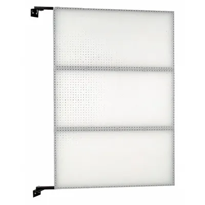 XTRAWALL Pegboard Swing Panel: Round, 1/4 in Peg Hole Size, 72 in x 48 in x 1 1/2 in - Round-Hole Pegboard Swing Panels