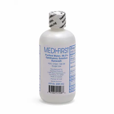 MEDIQUE Eyewash: 8 oz Size - Eye Wash