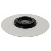 Replacement pad driver for floor cleaning machines. Designed to securely hold cleaning pads during operation. Compatible with part number 4VDX5. Suitable for facility maintenance in industrial environments
