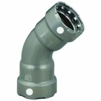 VIEGA MEGAPRESS Crimp Elbow Fitting: 1 1/2 in Pipe x 1 1/2 in Pipe Size, Press-fit x Press-fit, FKM (MPN 84355)