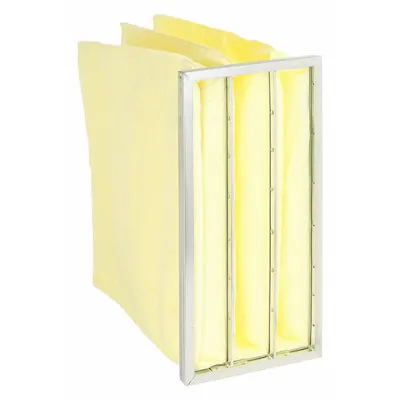 OEM Pocket Air Filter: 24 in x 12 in x 22 in, MERV 14, Yellow, Synthetic - MERV 14 Pocket Air Filters
