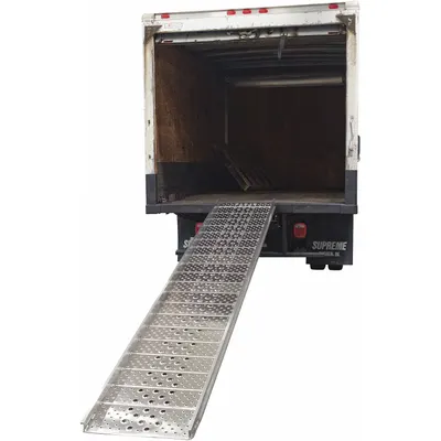 HEAVY DUTY RAMPS Walk Ramp: 35 in Service Ht - Min, 56 in Max Service Ht, Punched, Hook End - Walk Ramps with Hook Ends