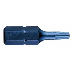 Insert Torx bit with T9 size and Torx head, designed for driving Torx fasteners. Hex shank fits standard power tool chucks and manual drivers. Sold in a pack of 5.
