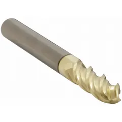 This carbide ball end mill features a ZrN coating for reduced built-up edge and heat during high-speed machining of aluminum and non-ferrous materials. With 3 flutes, a 5/32" mill diameter, 5/8" length of cut, and 2" overall length, it is suited for 3D contouring, slotting, and profiling operations.