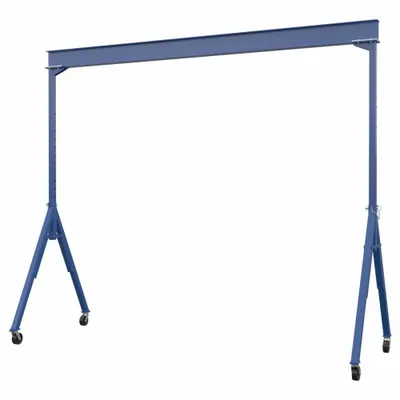 VESTIL Adjustable Gantry Crane: Fixed Span, Adj Ht, 4,000 lb Load Capacity - Fixed-Span Gantry Cranes