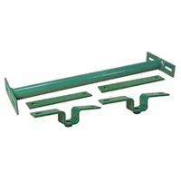 ASHLAND CONVEYOR Conveyor Support Stand: For 10 in Between Frame Wd, 10 in Overall Wd, Steel, Green (MPN HMTB10)