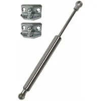 Gas Spring: M8 Thread Size, 500 mm Ext Lg, 60 lbf Force, Ball Socket End Fittings Included (MPN AN042-382*)