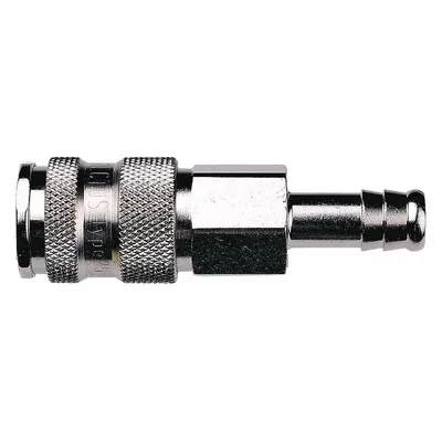 GUARDAIR Hose Barb: Steel, 3/8 in Hose Barb Male High Flow Connector, 3 in Overall Lg - Hose Connectors