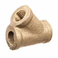 Threaded wye fitting for low-pressure potable water systems. Constructed from C89833 brass with Class 125 rating. Maximum operating pressure 200 psi at 72°F. Used to split or combine flow in plumbing lines