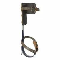 KLEIN TOOLS Pole Climbers: Nylon, Steel, 1 1/2 in Gaff Lg, Leather, 15 in Climber Lg Min, CCA, 17° (MPN CN1972AR)