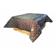Blue nylon insulated pallet blanket, 0.31 in thick, 80 in wide by 72 in long. Used to protect temperature-sensitive goods during shipping or storage in cold-chain logistics, manufacturing, and warehouse environments.