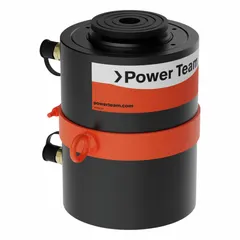 Double-acting hydraulic ram with 55 ton nominal capacity and 2 in nominal stroke length. Designed for high-cycle industrial applications requiring consistent force and retraction. Suitable for pressing, lifting, and maintenance tasks in manufacturing and heavy equipment repair.