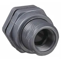 HAYWARD Bulkhead Tank Fitting: PVC Body, 2 in Female NPT Threaded Inside, EPDM Gasket (MPN BFAS1020TES)