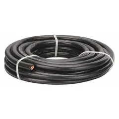 Cut-to-length jumper cable with 2 ga wire gauge, 100 ft length, and 94 A max current rating. Black jacket. Used for jump-starting vehicles or equipment with dead batteries in automotive, fleet, and industrial maintenance settings.