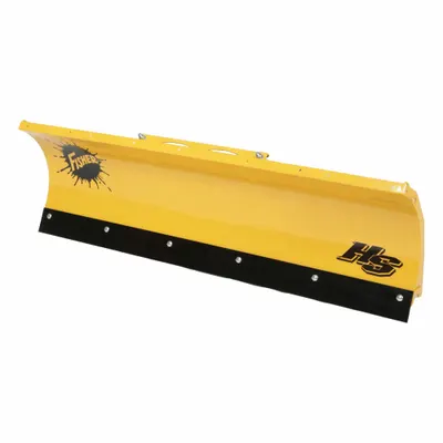 FISHER Snow Plow Blade: Compact Plow, Steel, Straight, 86 in Overall Wd, 23 1/2 in Overall Ht - Required Component 3: Plow Blades
