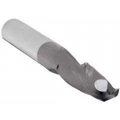 This carbide ball end mill features an AlTiN coating for wear resistance, with 2 flutes, a 3/8" mill diameter, 1-1/8" length of cut, and 3" overall length. It is designed for general-purpose milling of contoured surfaces, slots, and dies in metalworking applications.