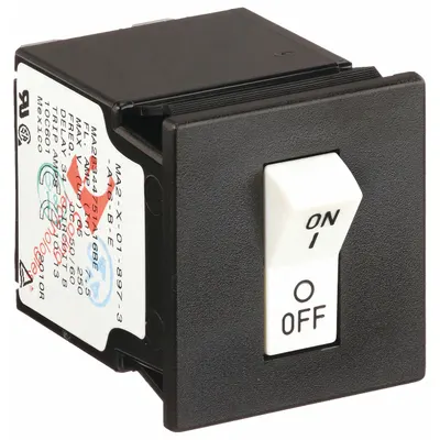 CARLING TECHNOLOGIES Panel Mount Circuit Breaker: 7.5 A Amps, 250V AC, 32V DC, Snap-In, 1.9 in Dp - Rocker Style, Front Panel-Mount Miniature Circuit Breakers