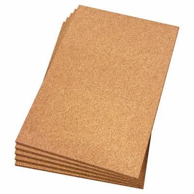 QEP Cork, Sheet: Cork, 3 ft Lg, 24 in Wd, 1/2 in Thick, Plain Backing Plain Backing - Medium Grain Cork Sheets