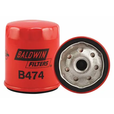 BALDWIN FILTERS Oil Filter: B474, LF3964, M16-1.50 Thread Size, 3 9/16 in Overall Ht, Oil - Spin-On Oil Filters