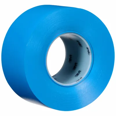 3M Floor Marking Tape: Liner-Less Tape, Solid, Blue, 3 in x 108 ft, 33 mil Tape Thick - Extra-Durable Floor Marking Tape