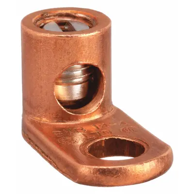 BLACKBURN Wire Connector: 14 AWG – 4 AWG Wire Sizes, 9/32 in Stud Size - Straight Mechanical Lugs