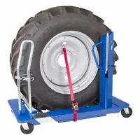 AME Wheel Dolly: Wheel Dolly, Hydraulic, 1.5 ton Max Wt Capcity, 6 in Max Lift Ht (MPN WT1500NT-B)