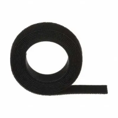 PANDUIT Hook-and-Loop Cable Tie: 6 in Lg, 1.50 in, 0.75 in Wd, Nylon, Black - Plenum Rated Hook-and-Loop Cable Ties