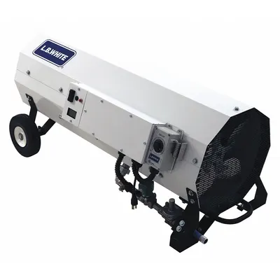 L.B. WHITE Portable Open Flame Gas Heater: 400,000 BtuH Heating Capacity Output - Direct-Fired Portable Gas Torpedo Heaters