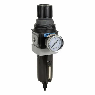 WILKERSON Filter/Regulator: 28 Series, 1/2 in NPT, 200 scfm, 5 micron, 0 psig to 125 psig - Wilkerson FRL Air Filter/Regulators