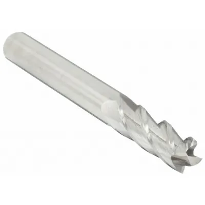 CLEVELAND Square End Mill: Carbide, 4 Flute, 7/16" Mill Dia, 5/8" LOC, 2-1/2" OAL (MPN C61886) - Carbide Square End Mills for Aluminum