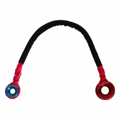 Polyester rope sling with fixed ring-to-ring configuration. Rope diameter 1/2 in, length 2 1/2 ft, working load limit 1,980 lb. Used for light to medium lifting and rigging in industrial hoisting applications.