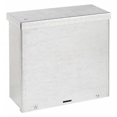WIEGMANN Enclosure: Steel, 8 in x 6 in x 6 in, 3R, Solid Cover, Screw On, Included - Steel Enclosures with Screw-On Covers
