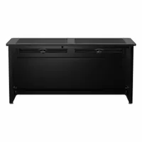 VERSADESK Computer Desk: Wood, Black Matrix, 0 Drawers, 60 in Overall Wd, 31 in Overall Ht (MPN DV6024-BB)