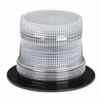 GROTE Flashing Beacon: Flashing Beacon, White, 5 1/8 in Overall Wd, 3 1/2 in Overall Ht, LED, 12/72V (MPN 78091)