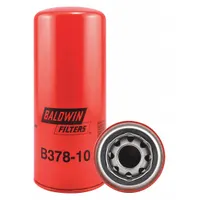 BALDWIN FILTERS Oil Filter: B378-10, 1 1/4"-12 Thread Size, 8 3/4 in Overall Ht, Oil, Cellulose