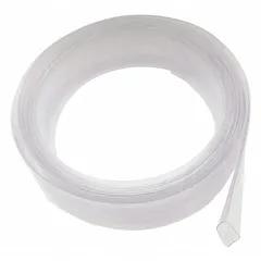This PVC heat-shrinkable sleeve protects chains from dirt, moisture, and abrasion. With a 2:1 shrink ratio, it expands to 1 3/4 in inside diameter and recovers to 3/4 in. Used in conveyor systems and material handling equipment to extend chain life.