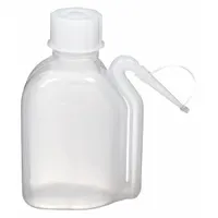 DYNALON Wash Bottle: 250 mL, No Imprinting, Colorless, Narrow, Integrated Spout Spout, Colorless (MPN 224085)