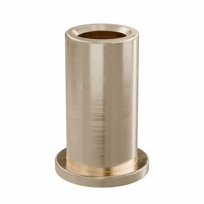 OILITE Flanged Sleeve Bearing: Bronze, SAE 841, 1/4 in Bore, 3/8 in OD, 3/4 in Lg - Lubricated General Purpose Metallic Flanged Sleeve Bearings