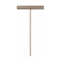 AMPCO Hex Key: 0 Ball Ends, 1/8 in Tip Size, SAE, Short, Beryllium Copper, Unfinished, T, 1 Tips (MPN WT-1/8)